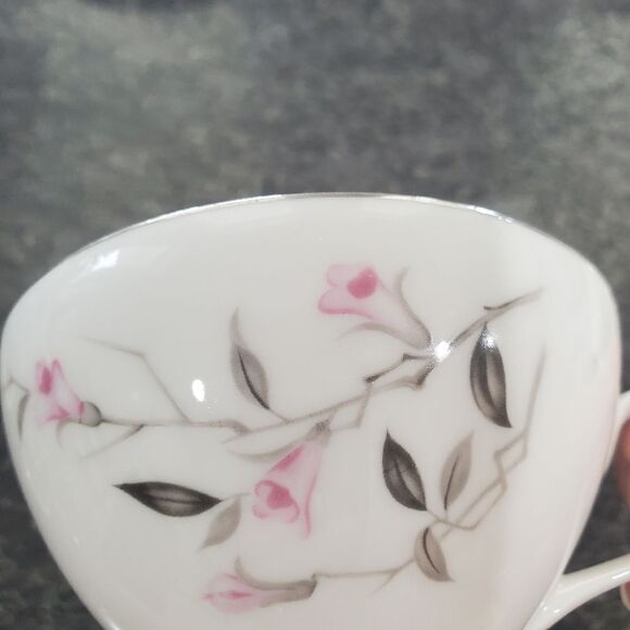 VINTAGE Japanese  Cherry Blossom Fine China Teacup and Saucer - Picture 2 of 6